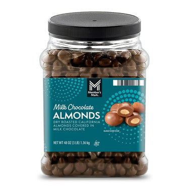Member’s Mark Milk Chocolate Almonds – 48 oz | Premium Whole Almonds Coated in Smooth Milk Chocolate