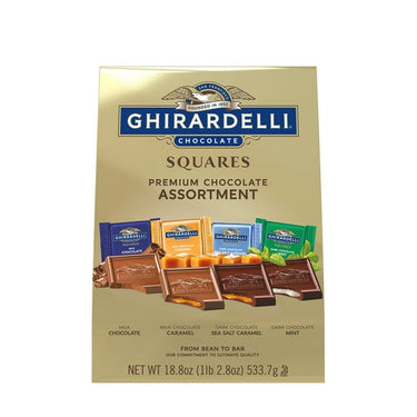 GHIRARDELLI Premium Chocolate Assortment Squares – 18.8 oz | Individually Wrapped Gourmet Chocolate Variety for Gifting & Sharing