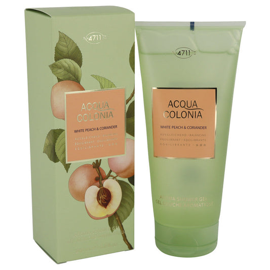 4711 Acqua Colonia White Peach & Coriander Shower Gel – 6.8 oz Unisex Bath & Body Wash