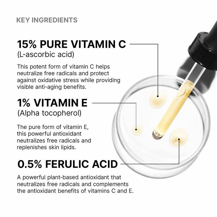 🏷️ SkinCeuticals C E Ferulic® Vitamin C Serum – Advanced Antioxidant Anti-Aging Formula | 15% Pure Vitamin C + E + Ferulic Acid | 30ml