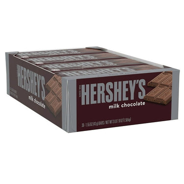 HERSHEY’S Milk Chocolate Candy Bars – 1.55 oz (36-Count Box) | Classic Creamy Milk Chocolate, Individually Wrapped