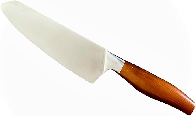Japanese Santoku Knife – High‑Carbon Stainless Steel Blade with Wood Handle, Includes Gift Box & Blade Guard – Precision Chop, Slice & Dice Like a Pro
