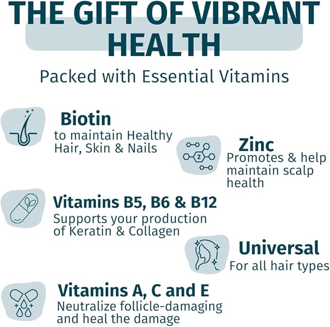 ๐ WEEM Hair Skin and Nails Gummies โ Vegan Biotin Vitamins for Women & Men | Faster Hair Growth, Stronger Nails, Radiant Skin | Extra Strength