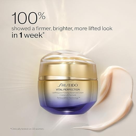 Shiseido Vital Perfection Uplifting & Firming Cream 1.7 oz – Lifting, Brightening & Anti‑Aging Moisturizer