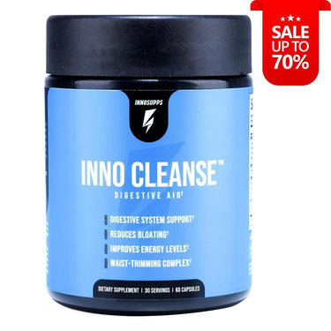 InnoSupps Inno Cleanse – Vegan Detox & Gut Health Support Capsules – Weight Loss, Bloating Relief, Energy Boost – 60 Count