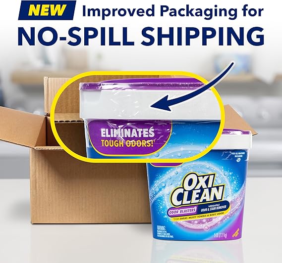 OxiClean Odor Blasters Versatile Odor & Stain Remover Powder – 5 lb | Oxygen-Powered Laundry Booster