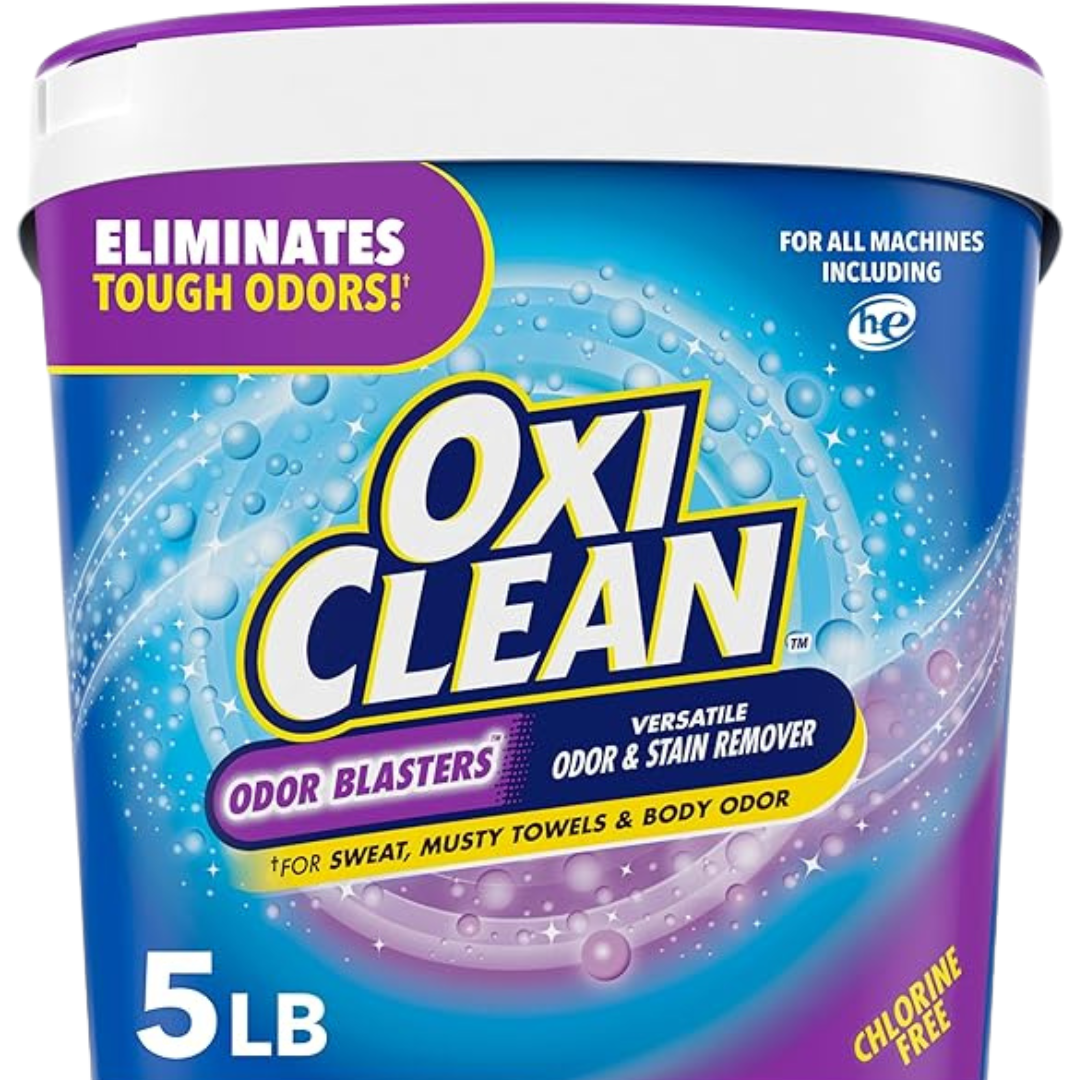 OxiClean Odor Blasters Versatile Odor & Stain Remover Powder – 5 lb | Oxygen-Powered Laundry Booster