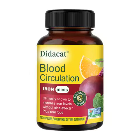 Blood Circulation Supplement - Beetroot Capsules, Nitric Oxide Production, Leg Veins, Heart, Vascular & Cardiovascular Health