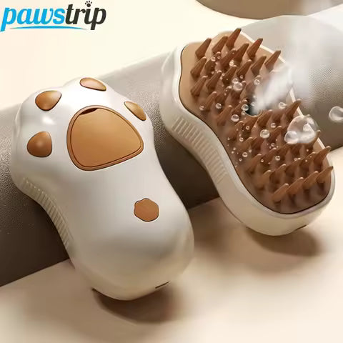 3 in 1 Steamy Pet Dog Brush Cat Steam Brush Electric Spray Cat Hair Brush Comb Massage Pet Grooming Tool Loose Hair Supplies