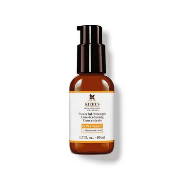 Kiehl's Powerful-Strength 12.5% Vitamin C Serum – Line-Reducing Concentrate with Hyaluronic Acid for Radiant, Smooth & Firm Skin