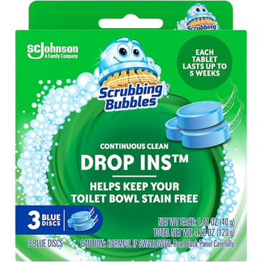 Scrubbing Bubbles Toilet Tablets – 3-Count Continuous Clean Drop-Ins | Keeps Bowl Stain-Free & Prevents Limescale