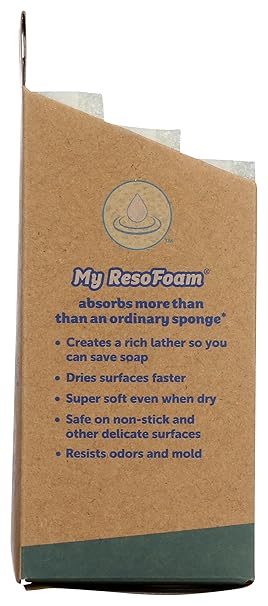 Scrub Daddy Dye-Free Sponge Daddy – 3 Count Dual-Sided Scrubber and Sponge, Scratch-Free, Dye-Free Cleaning Sponges for Kitchen & Household Use