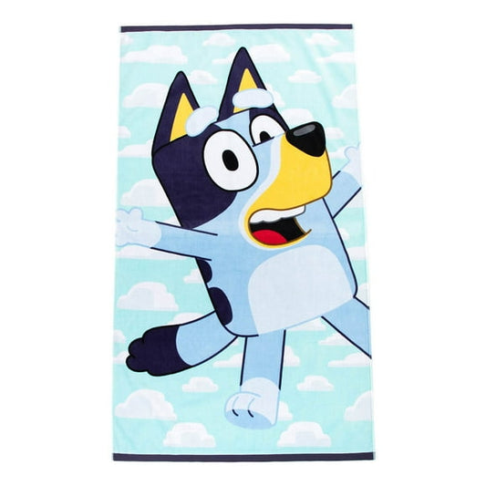 Licensed Character Kids Beach Towel 36″ × 64″ – 100% Cotton Oversized Towel Featuring Spiderman, Hello Kitty, Bluey & Stitch