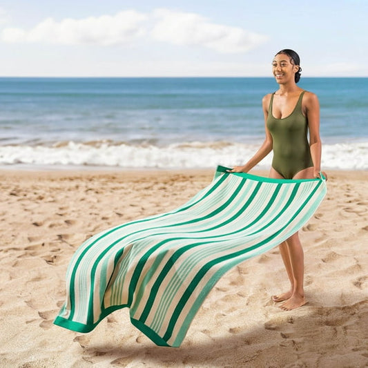 Member’s Mark Sand‑Friendly Oversized Beach Towels 2‑Pack – 40″ × 72″ 100% Cotton, Plush 488 GSM