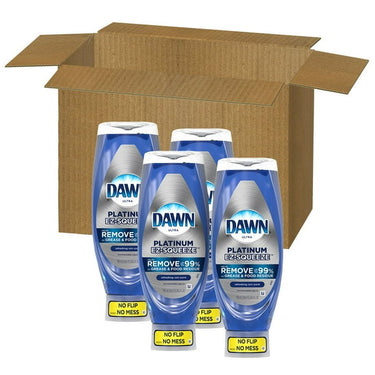 Dawn EZ-Squeeze Platinum Liquid Dish Soap, Fresh Rain Scent, 4 pk., 97.2 fl. oz.
