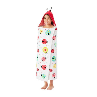 Member’s Mark 100% Cotton Kids’ Hooded Towel with Hand Pockets, 47″ × 36″ – Fun Character Designs