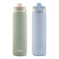 Ello Pop & Fill 22 oz Stainless Steel Water Bottle 2‑Pack – Vacuum Insulated, Leak‑Proof Locking Lid with Quick‑Fill Dual Sip & Chug™ Design