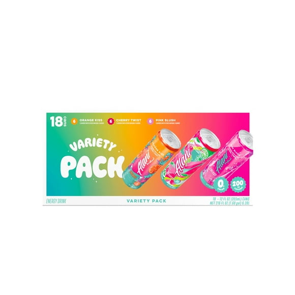 Alani Nu Energy Drink, Variety Pack, 12 fl. oz., 18 pk.