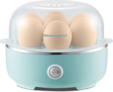 Elite Gourmet Easy Egg Cooker (EGC115M) – 7‑Egg Electric Cooker in Retro Mint with Auto Shut‑Off & Measuring Cup