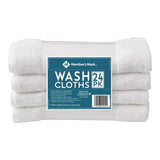 Member's Mark Commercial Hospitality Washcloths, White, 24-Pack