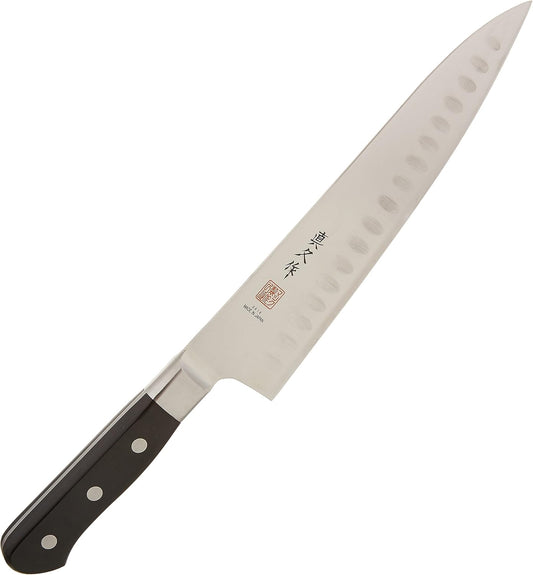 MAC Knife Professional Series 8″ Chef’s Knife – Japanese Stainless Steel with Hollow Edge Dimples for Non-Stick Cutting (MTH-80)