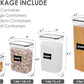 Vtopmart 24-Piece Airtight Food Storage Containers Set – BPA-Free Plastic Pantry Canisters with Locking Lids & Labels for Cereal, Flour, Sugar & Dry Goods (Black)