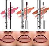 LANGMANNI 3 Colors Long-Lasting Peel Off Lip Liner Set, Waterproof & Smudge-Proof Matte Lip Liners Gift Makeup For Girls (#1+2+3)