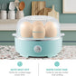 Elite Gourmet Easy Egg Cooker (EGC115M) – 7‑Egg Electric Cooker in Retro Mint with Auto Shut‑Off & Measuring Cup