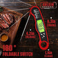 AWLKIM® Digital Meat Thermometer – Instant Read Waterproof Food Thermometer with Backlight & Hold Function, Red