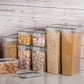 Vtopmart 24-Piece Airtight Food Storage Containers Set – BPA-Free Plastic Pantry Canisters with Locking Lids & Labels for Cereal, Flour, Sugar & Dry Goods (Black)