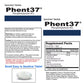 Phent37 – Powerful Diet Pills & Fat Burner for Weight Loss | 1 Bottle (60 Tablets)
