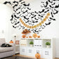 Piteno® 140-Piece Realistic 3D Bat Stickers – PVC Halloween Wall & Window Decals for Spooky DIY Decor