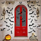 LUDILO 100-Piece 3D Bat Stickers – Halloween Wall & Window Decor, Indoor/Outdoor PVC Bat Decals