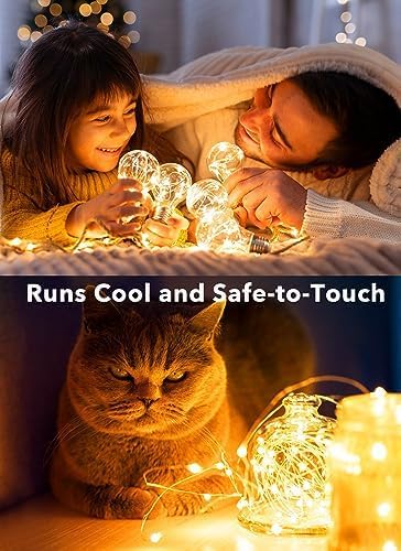 Brightown 12-Pack LED Fairy Lights – 7 ft Battery-Operated Waterproof Silver Wire String Lights (20 Warm White LEDs) for Wedding, Party, Bedroom & Holiday Décor