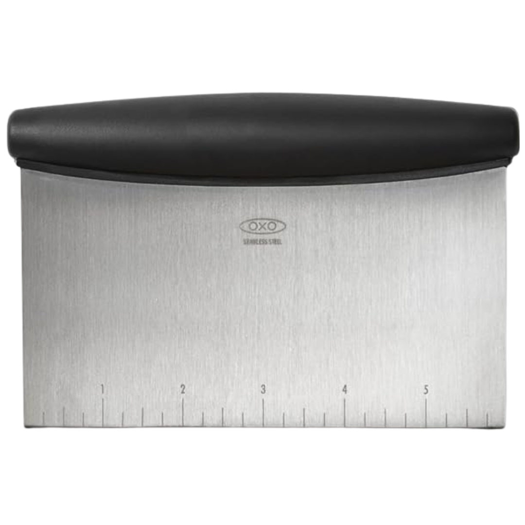 OXO Good Grips Stainless Steel Bench Scraper & Chopper – Dough Cutter for Baking