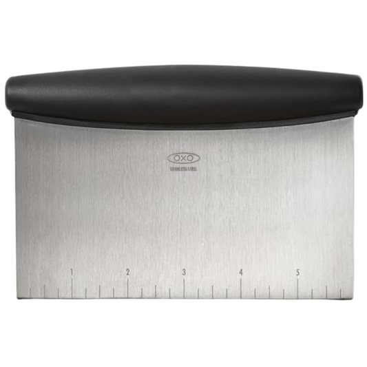 OXO Good Grips Stainless Steel Bench Scraper & Chopper – Dough Cutter for Baking