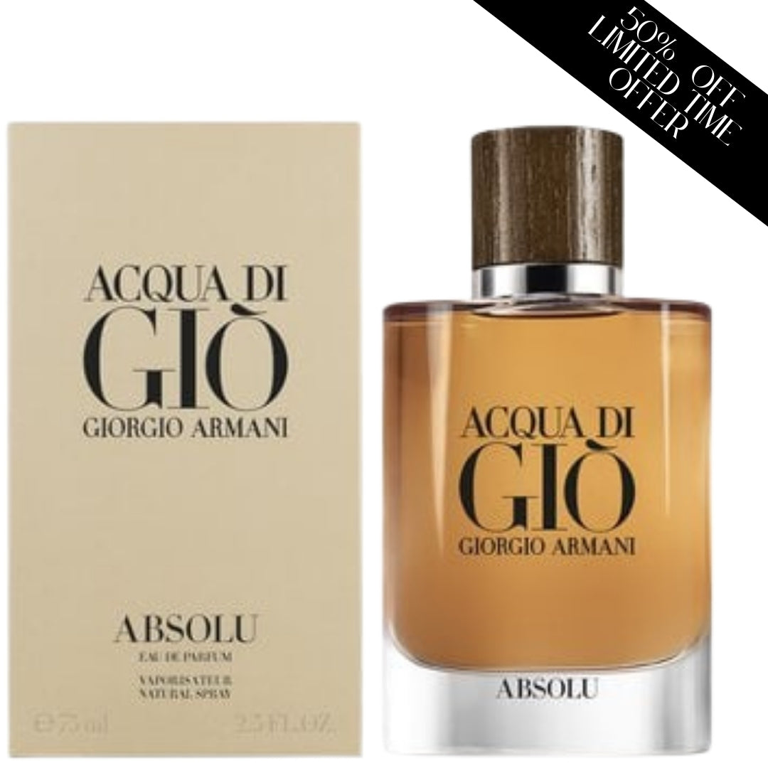 Giorgio Armani Acqua di Gio Absolu Eau de Parfume Spray for Men, 4.2 Fl Oz