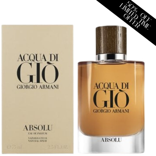 Giorgio Armani Acqua di Gio Absolu Eau de Parfume Spray for Men, 4.2 Fl Oz