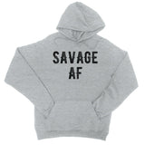365 Printing Savage AF Womens Hoodie Winter Pullover Funny Sister Birthday Gift.