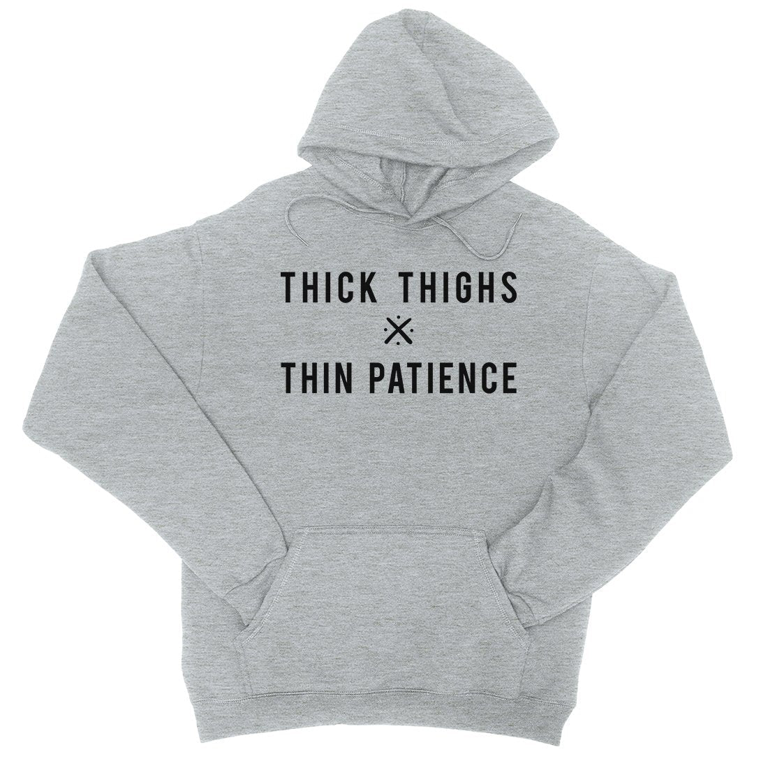 365 Printing Thick Thighs Thin Patience Womens Hoodie Funny Workout Quote Hoodie.