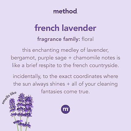 Method All-Purpose Cleaner Spray – French Lavender, Plant-Based Biodegradable Formula for Counters, Tiles & Household Surfaces – 28 fl oz (1 Pack)
