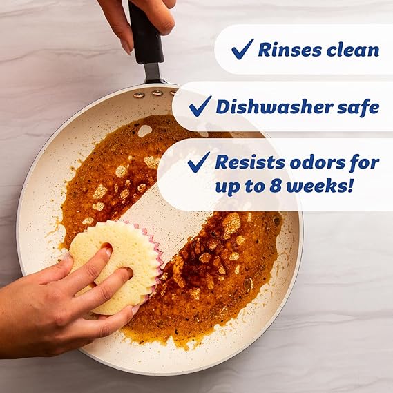 Scrub Daddy Scrub Mommy Sponges – Dual-Sided (Online Exclusive, 3-Count) | Temperature-Controlled Non-Scratch Cleaning