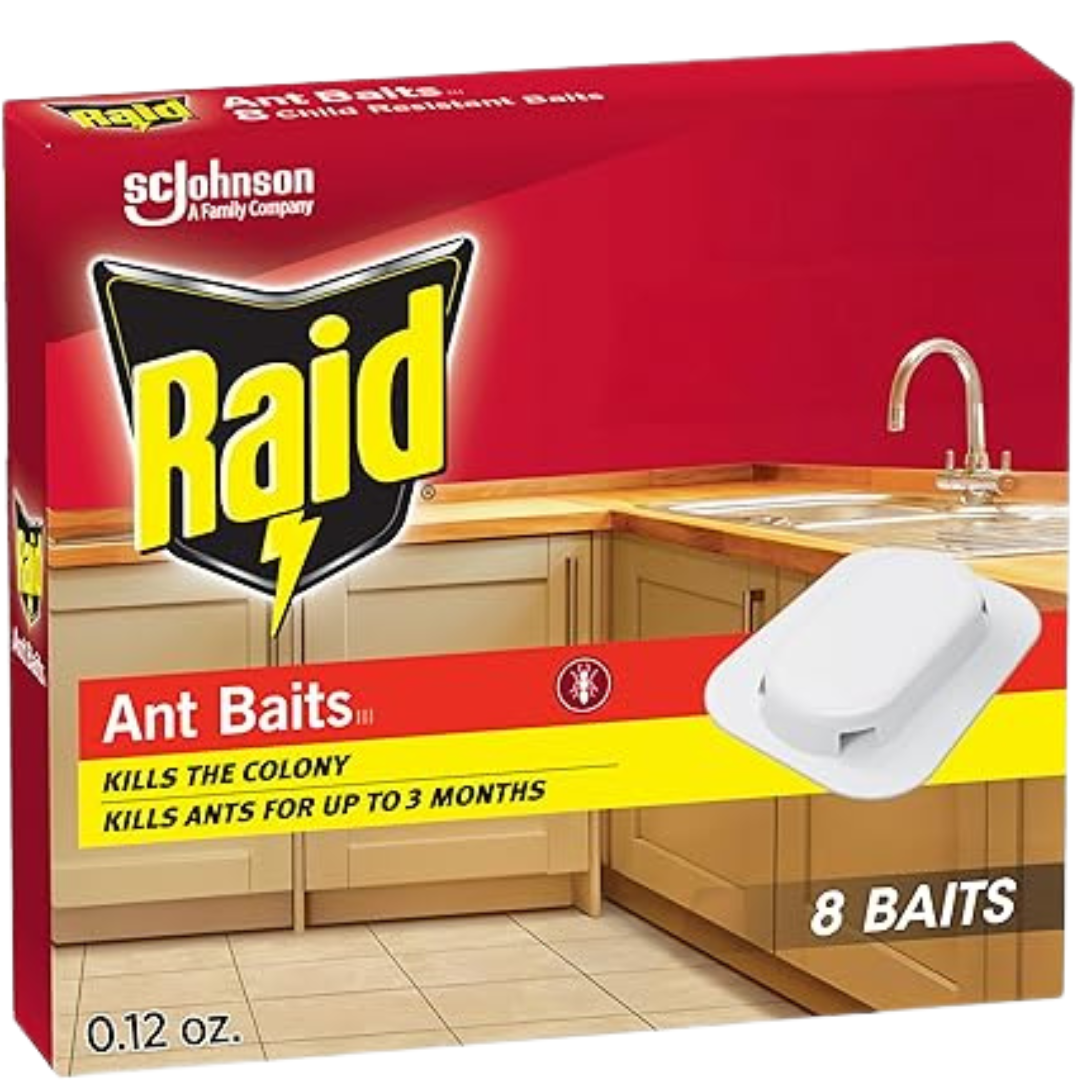 Raid Ant Killer Baits – Child-Resistant Indoor Ant Control, 8-Count (0.24 oz Total)