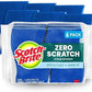 Scotch-Brite Zero Scratch Scrub Sponges – 6 Pack Kitchen & Bathroom Cleaning Sponges, Scratch-Free Multi-Surface Dish Scrubbers Safe for Nonstick Pots & Pans
