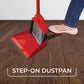O-Cedar Pet Pro Broom with Step-On Dustpan – Dual Action Pet Hair Remover