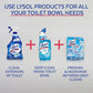 Lysol Toilet Bowl Cleaner Gel – 24 oz Forest Rain Scent, Powerful Stain Removal & Disinfecting Gel for Toilet Cleaning and Germ Protection