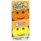 Scrub Daddy® FlexTexture Sponges 6‑Count Variety Pack – Colorful Fast-Drying, Odor- & Stain-Resistant Scrubbers