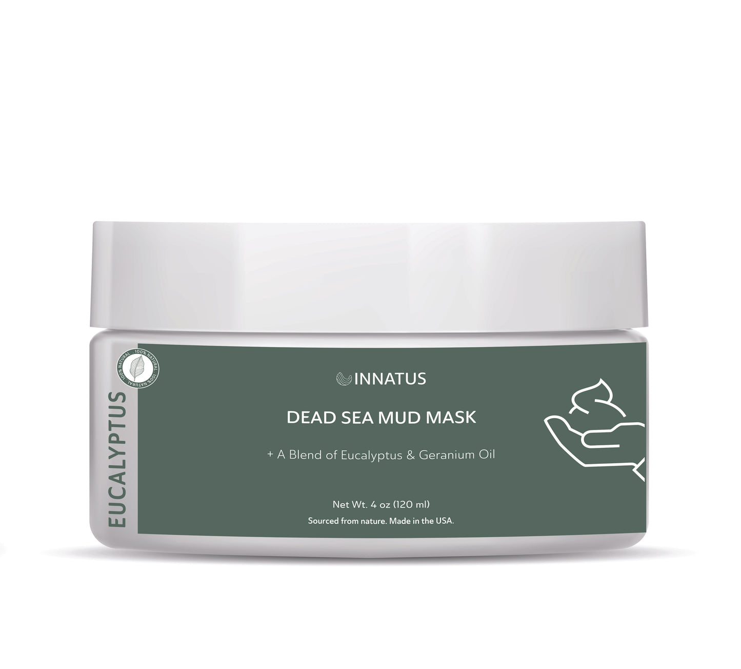 Dead Sea Mud Mask with Eucalyptus Oil 4 oz – Detoxifying & Purifying Blend for Acne Control & Skin Refreshment