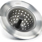 OXO Good Grips Silicone Sink Drain Strainer – Flexible, Easy-to-Clean Kitchen Sink Protector with Stainless Steel Edge, Rust-Resistant & Dishwasher Safe